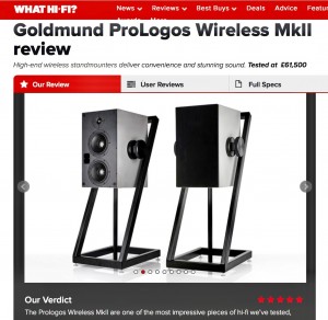 Goldmund ProLogos wireless speakers